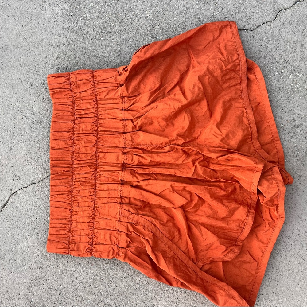 Free People Orange Way Home Shorts